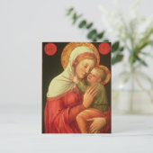 Carte Postale Vierge et enfant, c.1465 (huile sur panneau) (Debout devant)