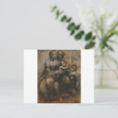 Carte Postale Vierge et enfant par Léonard de Vinci c. 1499 (Debout devant)