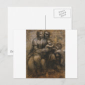 Carte Postale Vierge et enfant par Léonard de Vinci c. 1499 (Devant / Derrière)