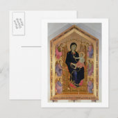 Carte Postale Vierge et Enfant (Rucellai Madonna) 1285 (tempéra (Devant / Derrière)
