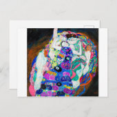 Carte Postale Vierge (Filles), Gustav Klimt (Devant / Derrière)