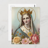 Carte postale Vierge Marie (Devant / Derrière)