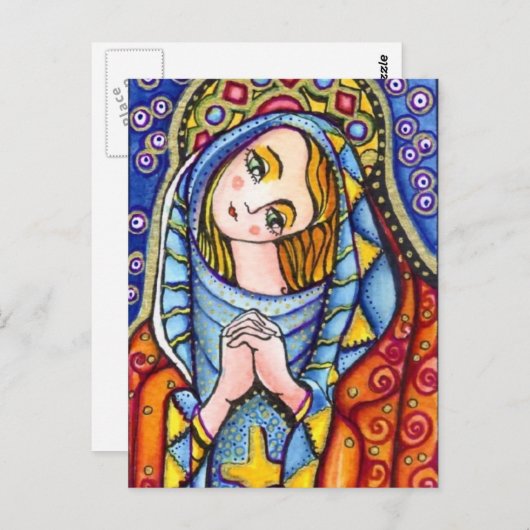 Carte Postale Vierge Marie (Devant / Derrière)