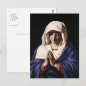 Carte Postale Vierge Marie (Devant / Derrière)