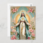 Carte postale Vierge Marie (Devant / Derrière)