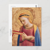 Carte Postale Vierge Marie Annoncée par Fra Angelico (Devant / Derrière)