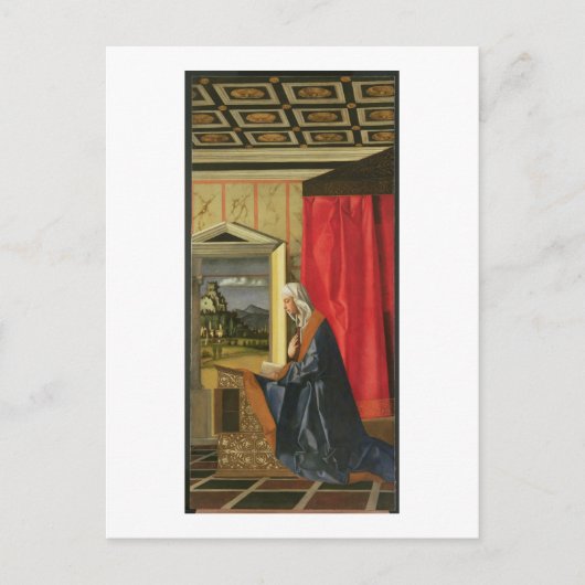 Carte Postale Vierge Marie, du diptyque Annonciation (huile sur (Devant)