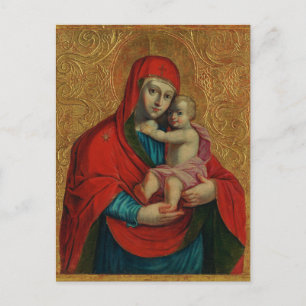 Carte Postale Vierge Marie et Enfant Jésus par Jan Rombauer