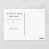 Carte Postale Vierge Marie Jésus Messe catholique Offre (Dos)