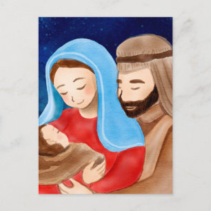 Carte Postale Vierge Marie Noël de la Nativité Jésus