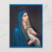 Carte Postale Vierge Marie pleurant, E. Steinmann (Devant)