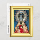 Carte Postale Vierge noire Marie (Devant / Derrière)