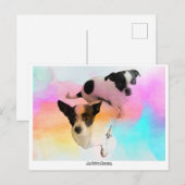 Carte postale vierge Zoey & Gracie Disco ! (Devant / Derrière)