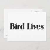 Carte Postale Vies d'oiseaux (Devant / Derrière)