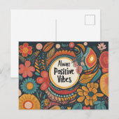 Carte Postale Vies toujours positives (Devant / Derrière)