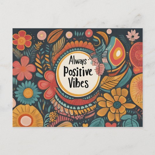 Carte Postale Vies toujours positives (Devant)