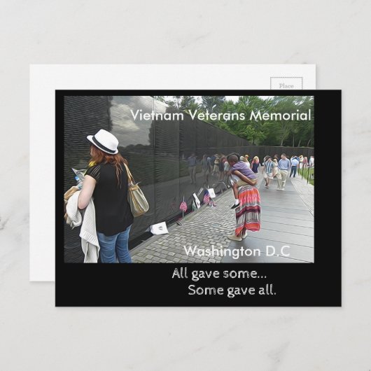 Carte Postale Viêt Nam - Mémorial aux anciens combattants - cart (Devant / Derrière)