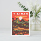 Carte Postale Vietnam célèbre Travel Place (Debout devant)
