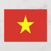Carte Postale Vietnam - Drapeau - (Devant)