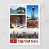 Carte Postale Vietnam - J'adore - (Devant)