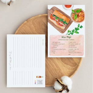 Carte postale Vietnamienne - Carte postale Recette
