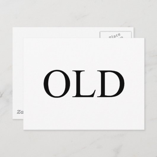 Carte Postale Vieux (Devant / Derrière)