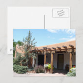 Carte Postale Vieux Adobe Père Noël Fe Nouveau Mexique (Devant / Derrière)