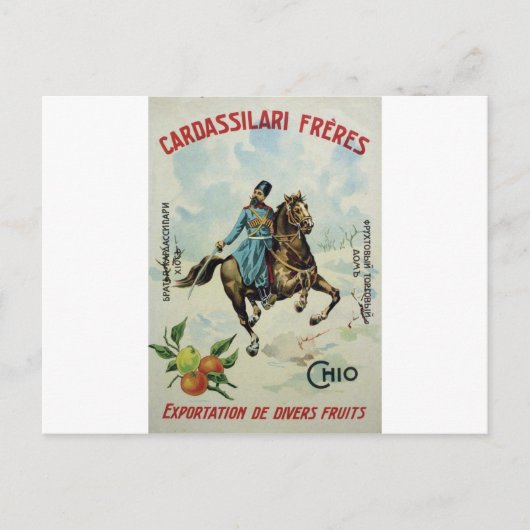 Carte Postale Vieux Advert Cardassilari Freres (Devant)