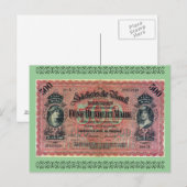 Carte Postale Vieux argent : 500 Mark allemand (Devant / Derrière)