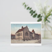 Carte Postale Vieux Bakou - Kommercheskoye Uchilishe - Pedinstit (Debout devant)