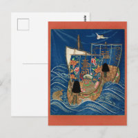 Vieux bateau trésor chanceux japonais G.A. Audsley