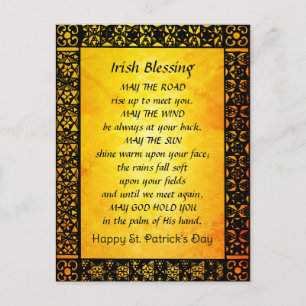 Carte Postale Vieux bénie irlandaise, Saint Patrick's Day