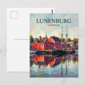 Carte Postale Vieux bourg de Lunenburg Canada (Devant / Derrière)