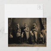 Carte postale Vieux Bunny Pâques Déplaisant (Devant / Derrière)