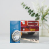 Carte Postale Vieux bus (Debout devant)