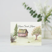 Carte Postale Vieux Cabine (Aquarelle Home Sweet Home Collection (Debout devant)