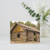 Carte Postale Vieux Cabine de montagne (Debout devant)