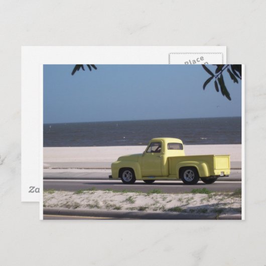 Carte Postale Vieux camion (Devant / Derrière)