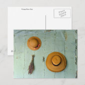 Carte Postale Vieux Casquettes de paille (Devant / Derrière)