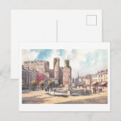 Carte Postale Vieux Castle Square à Carnarvon (Devant / Derrière)
