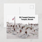 Carte Postale Vieux cimetière de Tonopah, NV (Devant / Derrière)