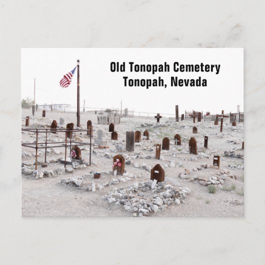 Carte Postale Vieux cimetière de Tonopah, NV (Devant)