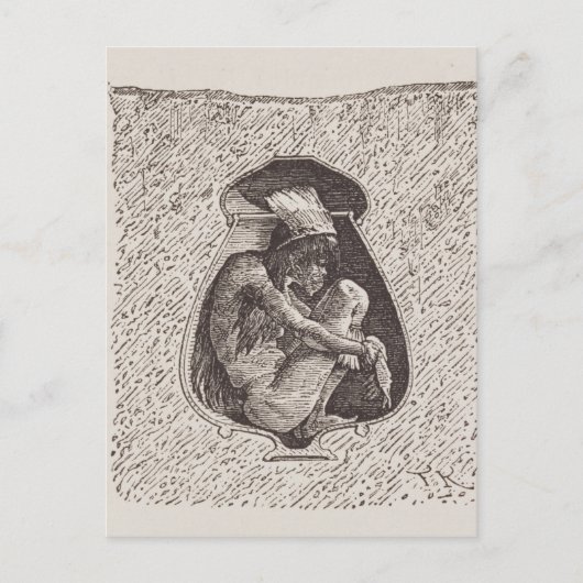 Carte Postale Vieux cimetière indien (Devant)