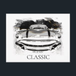 Carte Postale *~* Vieux Classic Vintage Antique Car Retro<br><div class="desc">CARTE POST POSTCARD - VIEILLE VOITURE CLASSIQUE - Peintures de style Grunge - PERSONNALISER LE TEXTE SI VOUS LE SOUHAITEZ. L'arrière - plan est BLANC. Voiture Retro Classic Vintage Antique PONTIAC, Auto, Automobiles Le style est Grunge fait Moderne Classique Unique Créatif et juste Cool simple. La couleur principale est Vintage...</div>