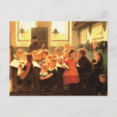 Carte postale Vieux Classroom Peinture Art (Devant)