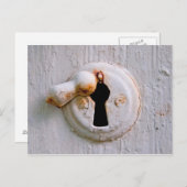 Carte Postale Vieux clavier blanc (Devant / Derrière)