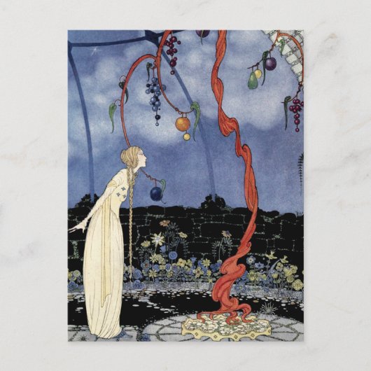 Carte Postale Vieux contes de fées françaises : Un arbre de beau (Devant)