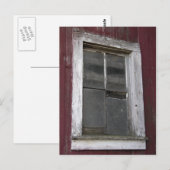 Carte Postale Vieux fenêtre de grange (Devant / Derrière)