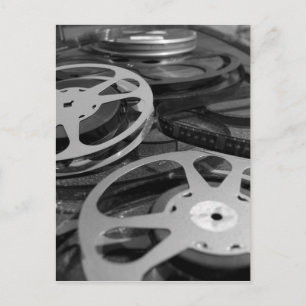 Carte Postale Vieux film de 35mm bobines Photographie noir et bl