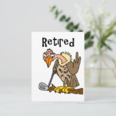 Carte Postale Vieux fouineur drôle jouant au golf Retraité Dessi (Debout devant)